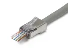 Platinum Tools - 105027 - ezEX44 Cat6 Shielded RJ45 Internal Ground Connectors, 100/Bag.