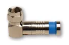 Platinum Tools - 18001RA - F RG6Q RA Compression, Nickel Pl (Bulk,1ea) Pkg 25pc/Bag