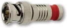 Platinum Tools - 18036 - BNC-Type Nickel SealSmart Coaxial Compression Connectors RG 6 Quad Blue (6pc Clamshell)