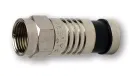 Platinum Tools - 28006J - F RG6 Compression Connector, Nickel Pl. 75/Jar.