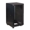 Kendall Howard - 3100-3-024-22 - 22U LINIER® Server Cabinet - Glass/Vented Doors - 24" Depth