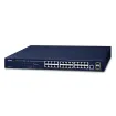 Planet - GS-4210-24T2S - IPv4/IPv6, 24-Port 10/100/1000Base-T + 2-Port 100/1000MBPS SFP L2/L4 SNMP Manageable Gigabit Ethernet Switch