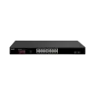 AVYCON - AVN-S16-2P16W270G-SP - 16 Port Network Unmanaged Switch with 16 PoE/PoE+ Gigabit Ports with 2 SFP Ports, Total PoE Budget of 243W, Built-in Individual Surge Protection, Rack mountable (included)