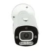BOLIDE - BN9036AD/TAA - TAA Compliant H.265 8MP 2.8-12mm Motorized Varifocal Lens IP67 Full Color Active Deterrent Bullet Camera, Color At Night Warmlight Up to 65 Feet, Two-Way Audio ( Built-in Speaker and Mic ), MicroSD Slot Up to 256GB, Active Det