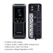 CYBERPOWER - CP1350AVRLCD3 - 1350VA/815W Line Interactive UPS, Mini-tower, 12 Outlets, AVR, LCD, USB Charging, 3 Yr Warranty