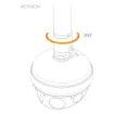 Digital Watchdog - DWC-PZADP - Tilting Adapter for DWC-PZARAM and Multi-sensor Cameras - Ivory
