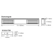 SECO-LARM - E-941DA-600PQ - 600-lb Electromagnetic Lock, Double-door, Bond Sensor, Status LED, UL Listed