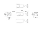 UNV - IPC2322SB-HDZK-PI-I0 - UNV 2MP 60FPS  LightHunter P-Iris IR Network Bullet Camera