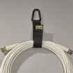 Rip-Tie - J-B9-T - One Inch Wide CableCarrier with Black Triangle Carabiner, 1″ x 9″