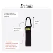 Rip-Tie - J-B9-T - One Inch Wide CableCarrier with Black Triangle Carabiner, 1″ x 9″