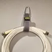 Rip-Tie - J-S6-T - One Inch Wide CableCarrier with Silver Triangle Carabiner, 1″ x 6″