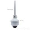 Luminys - N3D-4LA2 - 4MP Network LumiLuxSmart Dome Camera with 2.8 mm Lens, White-light LEDs, and Dual-mode IR