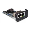 CYBERPOWER - RMCARD205 - Remotely manage, monitor and control UPS & ATS PDU with a web browser (HTTP/HTTPS) or NMS (SNMPv1/v3). Event notifications via email, SMMP traps, Syslog and user upgradeable firmware. Includes port for connecting Environmenta