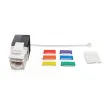 Simply 45 - S45-3600W-25 - Cat6/6A UTP 180° White Keystone Jack - 25/Pack