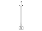 Hanwha - SBP-35PVMW - Telescopic PVM uni-strut mount, 3'-5.5’ drop length, VESA compatible 75x75mm, 100x100mm, Up to 25° of tilt and 360° continuous rotation, white