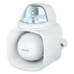 SECO-LARM - SH-816S-SMQ/C - 4-in-1 Multi-Purpose Siren/Strobe (Clear). The ENFORCER 4-in-1 Multi-Purpose Siren/Strobe is multiple communication and signaling devices in one: siren, internal message (up to 2MB .WAV or MP3), broadcast, and (SH-816S-SMQ