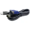 TRENDNET - TK-CU10 - 10-feet USB KVM cable for TK-803R/1603R