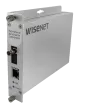 Hanwha - TMC-FSTS1-B - Hardened media fiber converter (B), cage mountable, 100mbps, ST connector, single-mode, 1 fiber, power supply included, TMC-FSTS1ACM-A or TMC-FSTS1PoEM-A required to work as a pair