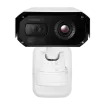 Hanwha - TNM-C4950TD - Wisenet T network Bi-spectrum AI Thermal Camera (uncooled), Dual sensor camera with VGA thermal and 4K visible video output, built-in 13.5mm fixed lens (FoV: 31.9° thermal) & 10.9~29mm motorized varifocal lens (FoV: 42°~15° vis