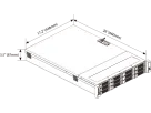 Hanwha - WRR-5501-28TB - Wisenet WAVE optimized 2U rack server-28TB