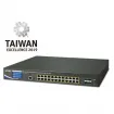 Planet - WS-2864PVR - Wireless AP Managed Switch with 24-Port 802.3at PoE + 4-Port 10G SFP+ + LCD Touch Screen and 48VDC Redundant Power