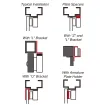 Seco-Larm - E-941SB-600PQ - 600-lb Electromagnetic Lock, Bond Sensor, Status LED, UL Listed