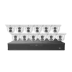UNV - EK-BQ2P16DLT412 - 16 Channel Surveillance Kit with 12 x 4M Dual Light Turret Cameras, PoE NVR