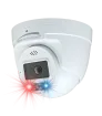 Speco - O4TDD2 - 4MP IP Turret Camera with AI, Audio, and Visual Deterrent, NDAA