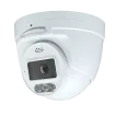 Speco - O4TDD2M - 4MP IP Turret Camera with AI, Audio, and Visual Deterrent, NDAA