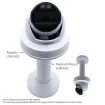 Luminys - N5T-4DA2 - 4MP Network LumiDeterrent Turret Camera with 2.8 mm Lens, IR, White-lights, Dual-mode