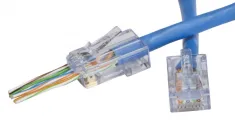 Platinum Tools - 100011C - EZ-RJ45 Cat6 Combo. Connector/Strain Relief (30ea). Clamshell.