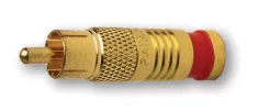 Platinum Tools - 18057 - RCA-Type Gold SealSmart Coaxial Compression Connectors RG 6 Quad Blue (Bulk Package 25pc/Bag)