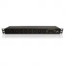 Minuteman - RPM1581HVN - RPM Series IP Addressable 12 Am Max Load 15 Amp Breaker 100 120Vac 8 Outle Local Lcd Display