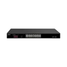 AVYCON - AVN-S16-2P16W270G-SP - 16 Port Network Unmanaged Switch with 16 PoE/PoE+ Gigabit Ports with 2 SFP Ports, Total PoE Budget of 243W, Built-in Individual Surge Protection, Rack mountable (included)