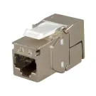 Simply 45 - S45-3750 - 10GBaseT STP 180° Shielded Keystone Jack (Toolless) for Cat7a/6a/7, w/6- 1ea/bag
