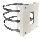 Hanwha - SHB-V-DBHWGC - Pole mount adapter, (Ø 8.2", max 8.9") for outdoor enclosure: SHB-V-3200HPR. Note: The SHB-V-WCPA is also needed for pole mount installation.