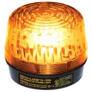 SECO-LARM - SL-126-A24Q/A - 6~24 VDC (2-wire connection) Strobe Light. “U”-Type Xenon tube. 100,000 Candlepower, over 100 flashes/minute, 150mA current draw at 24VDC. Amber lens.