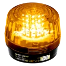 SECO-LARM - SL-1301-SAQ/A - 10~24 VDC LED Strobe Light with built in programable siren. Incorporates 54 LEDs. 50,000-Hour operating life. Six different flash patterns. Adjustable flashing speed. Indoor/outdoor use. Amber lens.