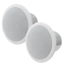 SPECO - SP6NXCTUL - 6.5" UL Listed Metal Back can Speakers w/ 70V Transformer, Bracket Included, Pair