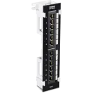 TRENDNET - TC-P12C6V - 12-Port Cat6 Unshielded Wall Mount Patch Panel with Included 89D Bracket