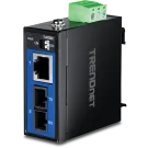 Trendnet - TI-FGSC - Hardened Industrial 1000BASE-LX Multi-Mode SC Fiber Converter (1km, 0.62mi.)