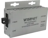 Hanwha - TMC-FSCS1ACM-A - Hardened mini media fiber converter (A),100mbps, SC connector, single-mode, 1 fiber, power supply included (not hardened), TMC-FSCS1-B required to work as a pair