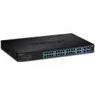TRENDNET - TPE-2840WS - 24-port Gigabit Web Smart PoE Switch plus 4 SFP slots