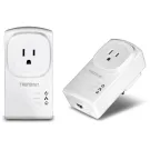 TRENDNET - TPL-407E2K - 500 AV Compact Powerline Adapter Kit /w Pass Through