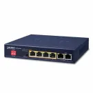 Planet - GSD-604HP - 4-Port 10/100/1000T 802.3at POE + 2-Port 10/100/1000T Desktop Switch