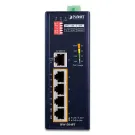 Planet - ISW-504PT - IP40 4-Port 10/100TX 802.3at PoE + 1-Port 10/100TX Industrial Fast Ethernet Switch