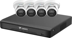 Luminys - K54-4D1A2 - 4 Channel 4 x 5MP LumiDeterrent IP Bundle Cameras