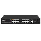 Speco - P16S182 - 16 Port 100Mbps & 2-Port Gigabit PoE Switch