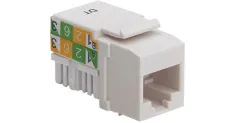 Platinum Tools - VZ7012-50 - Keystone Jack Cat5E, White 1/Bag