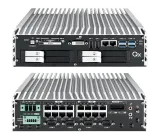 Qumulex - QXE730-04 - QxEnergy 730 - Ruggedized small form factor gateway for harsh environments and mobile applications, 04TB - 16 Ports PoE+. Up to 32 cameras or 64 total resources.
